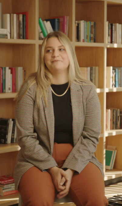 a person sitting in a chair