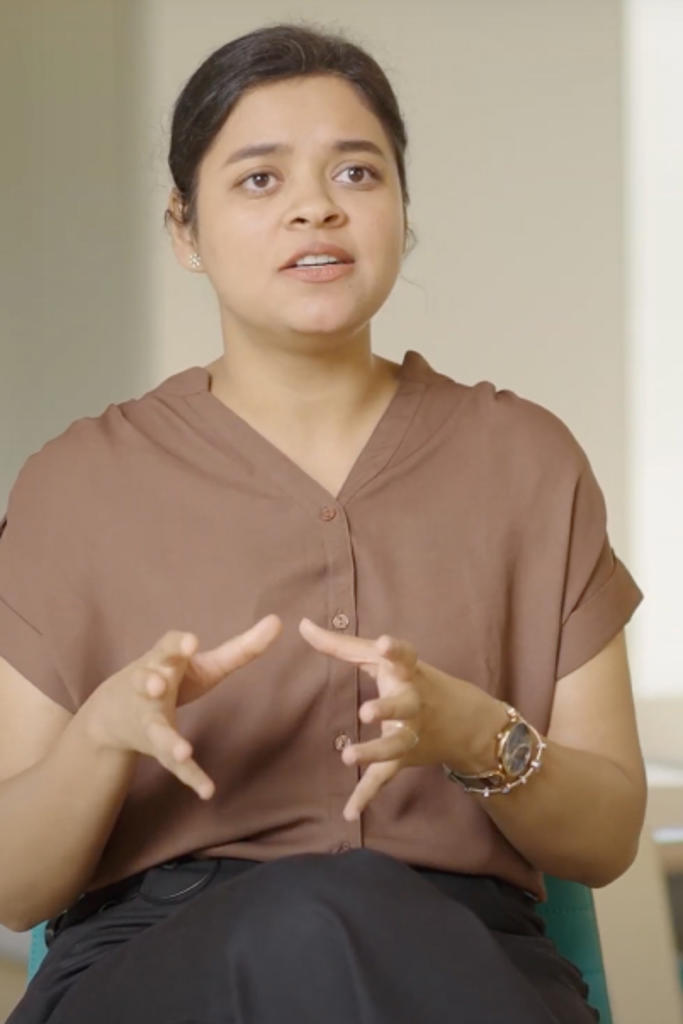 a person sitting in a chair