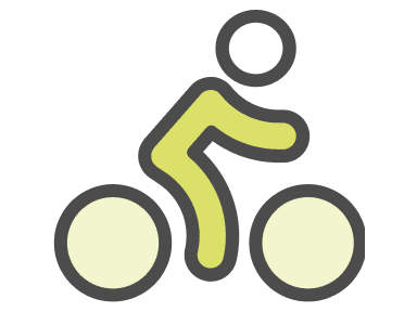 a yellow and black bike