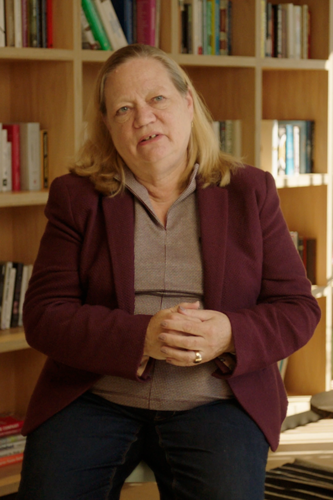 a person sitting in a chair