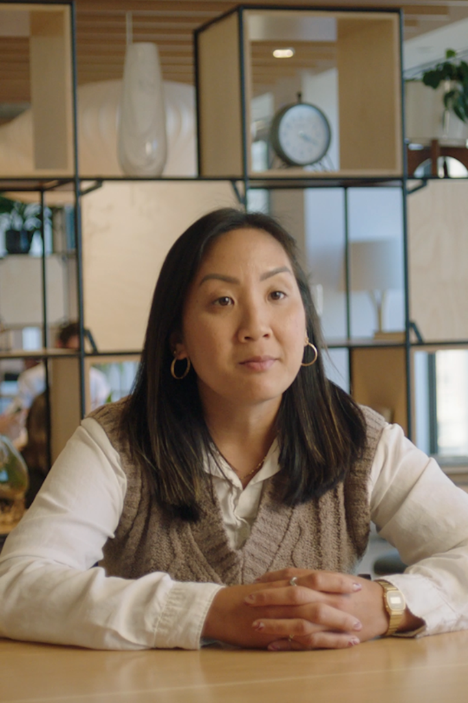 a person sitting at a table