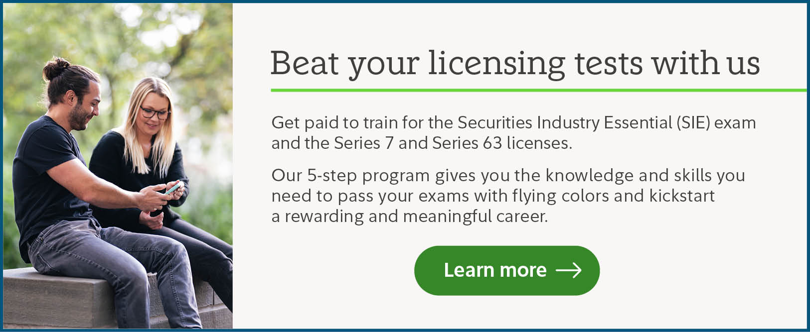 Beat your licensing tests with us. Learn more.