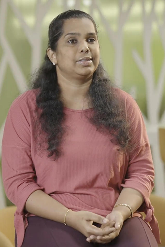 a person sitting on a chair